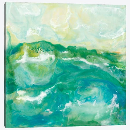 Turquoise Sea II Canvas Print #JLN16} by J. Holland Canvas Art