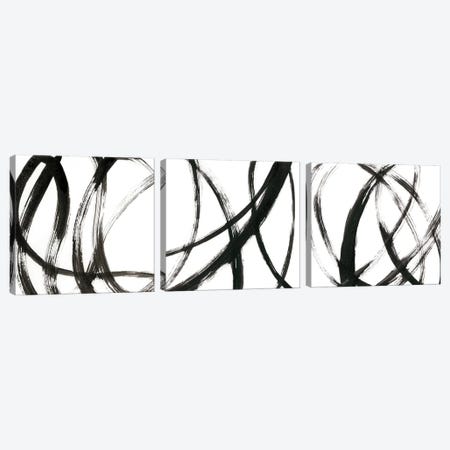 Linear Expression Triptych Canvas Print Set #JLN3HSET001} by J. Holland Canvas Print