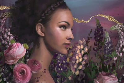 Lupin Garden by Juliana Loomer canvas print