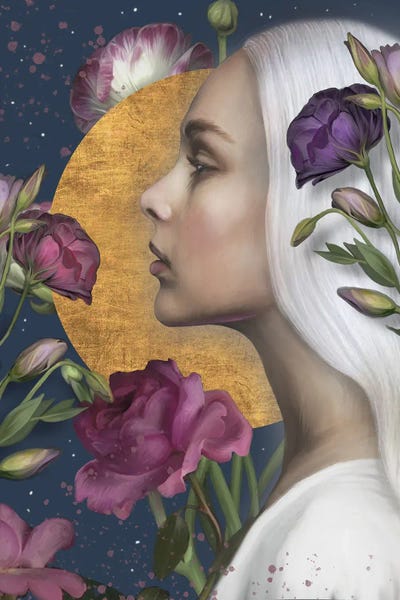 Purple Moon by Juliana Loomer canvas print