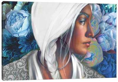 See The Blue Garden Canvas Art Print - Juliana Loomer
