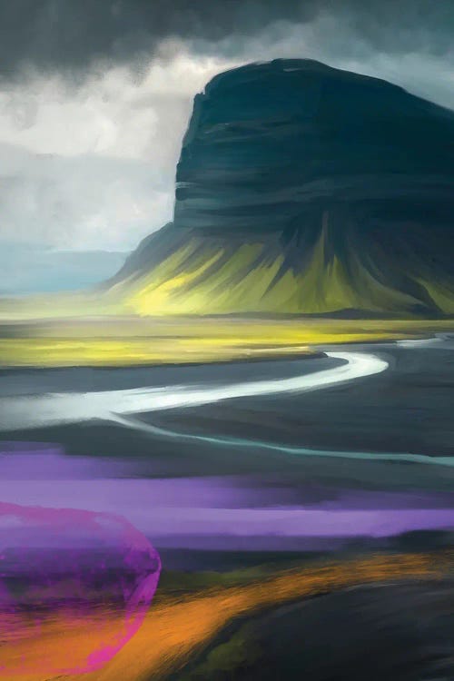 Iceland Highway Purple by Juliana Loomer wall art