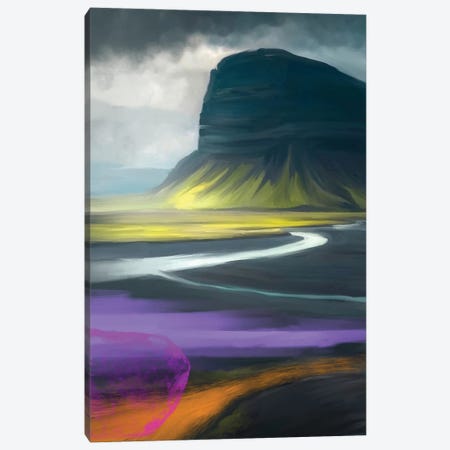 Iceland Highway Purple Canvas Print #JLO106} by Juliana Loomer Canvas Art