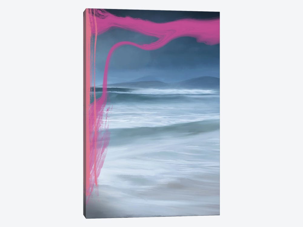 Storm Waves Pink by Juliana Loomer 1-piece Canvas Art Print