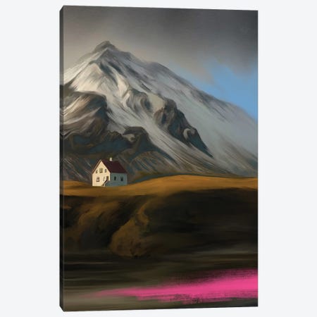 Sea Home Pink Canvas Print #JLO109} by Juliana Loomer Canvas Print