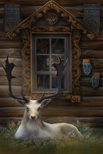 Freyas House by Juliana Loomer framed canvas print