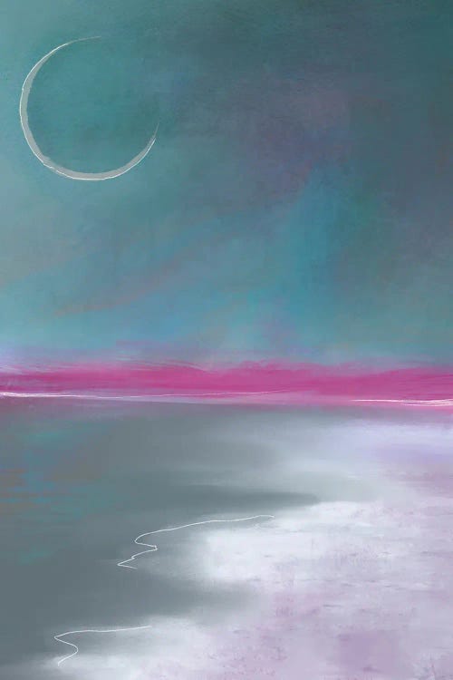 Pink Moonrise by Juliana Loomer wall art