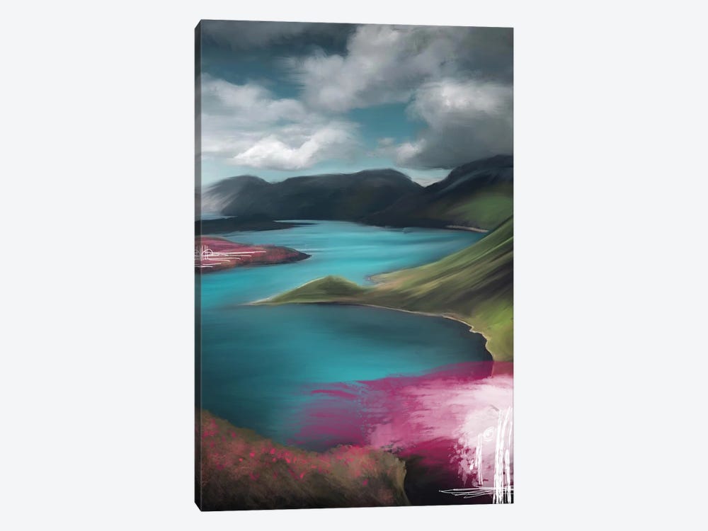 Coastal View Pink by Juliana Loomer 1-piece Art Print