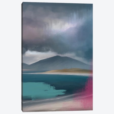 Incoming Storm Aqua Canvas Print #JLO113} by Juliana Loomer Canvas Artwork