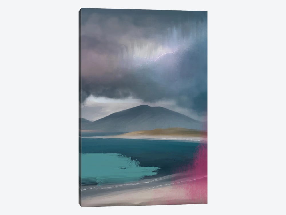 Incoming Storm Aqua by Juliana Loomer 1-piece Canvas Artwork