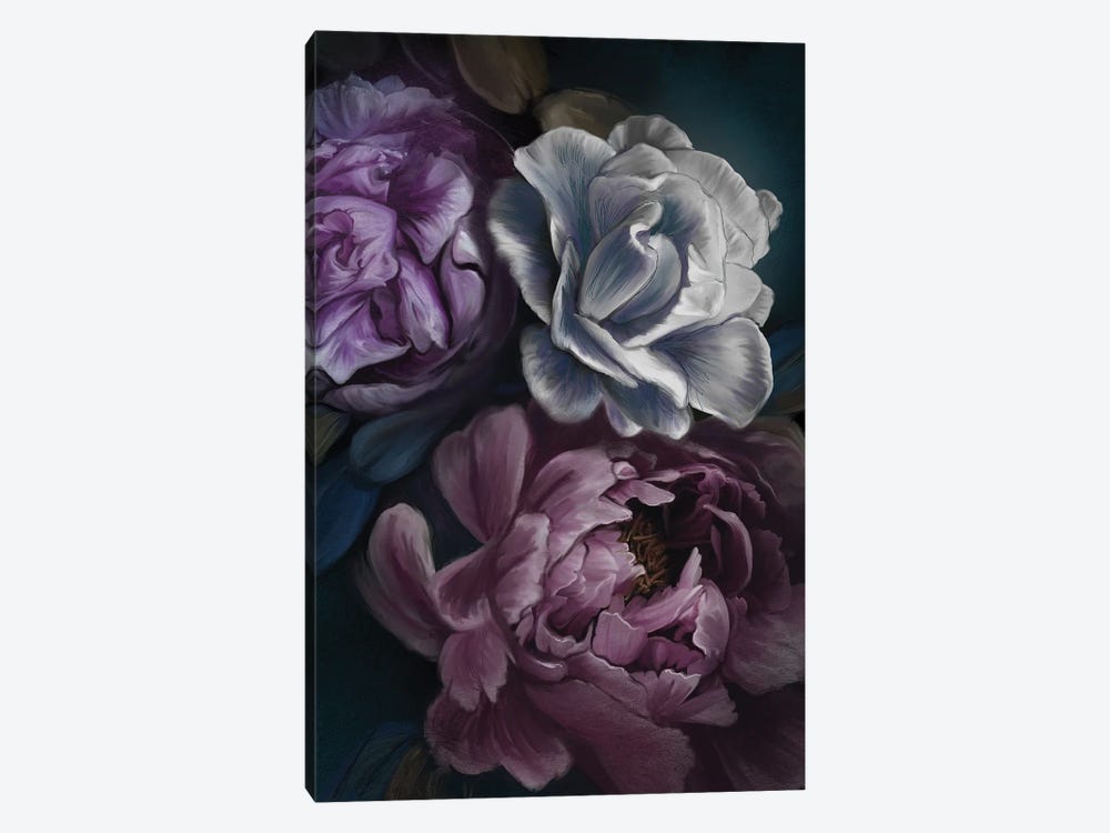 Purple Peony 1-piece Canvas Art Print