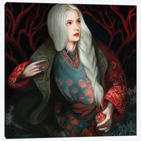 Snow White Canvas Print #JLO21} by Juliana Loomer Canvas Print
