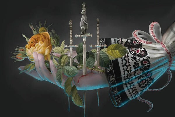 Eye Of The Beholder: Yellow Rose by Juliana Loomer