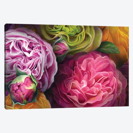 Antique Easter Roses Canvas Print #JLO42} by Juliana Loomer Canvas Print