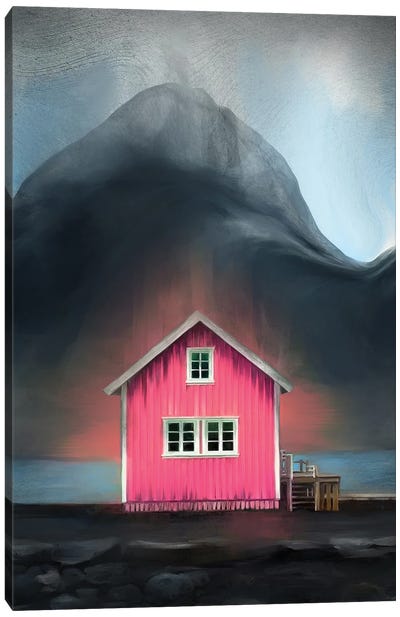 Pink Rørbue Canvas Art Print - Juliana Loomer