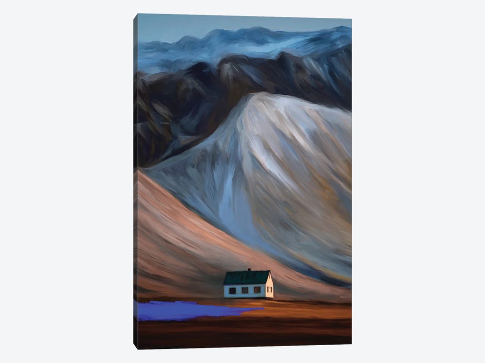 Haukeli Mountains Blue by Juliana Loomer 1-piece Canvas Art