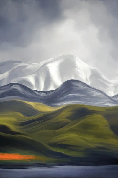 Vestvagoy: Haukeli Mountains Orange by Juliana Loomer