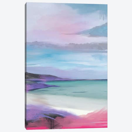 Birch Island Beach Pink Canvas Print #JLO62} by Juliana Loomer Canvas Print