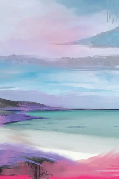 Pops Of Pink: Birch Island Beach Pink by Juliana Loomer