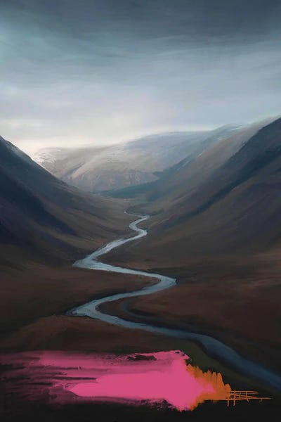 Valleys: One Way Out Pink by Juliana Loomer