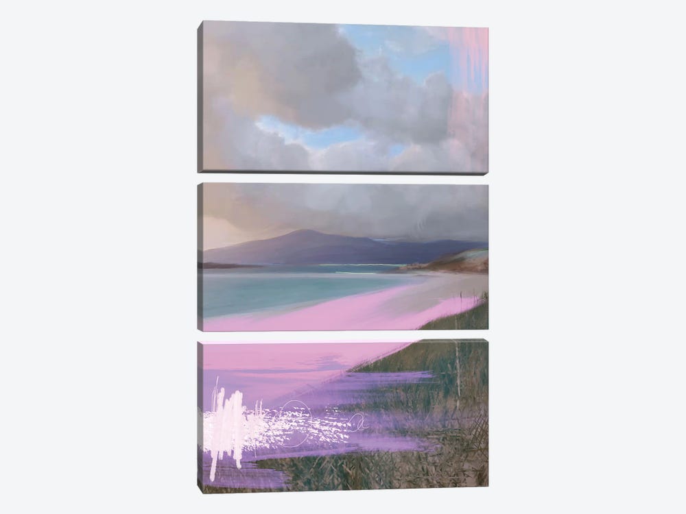 Harstad Views Lavender by Juliana Loomer 3-piece Canvas Wall Art
