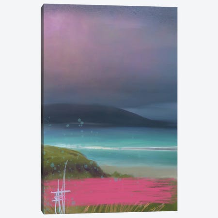 Flower Island Storm Pink Canvas Print #JLO65} by Juliana Loomer Canvas Wall Art