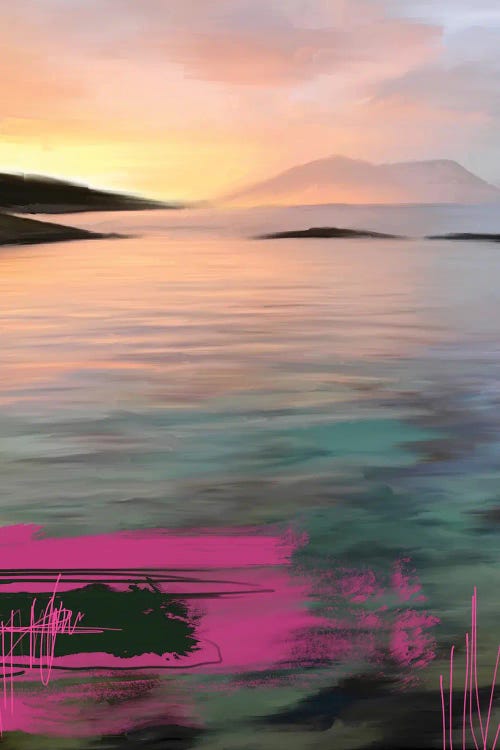 Lofoten Sunrise Pink by Juliana Loomer wall art