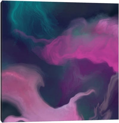Pink Nebula Canvas Art Print - Juliana Loomer