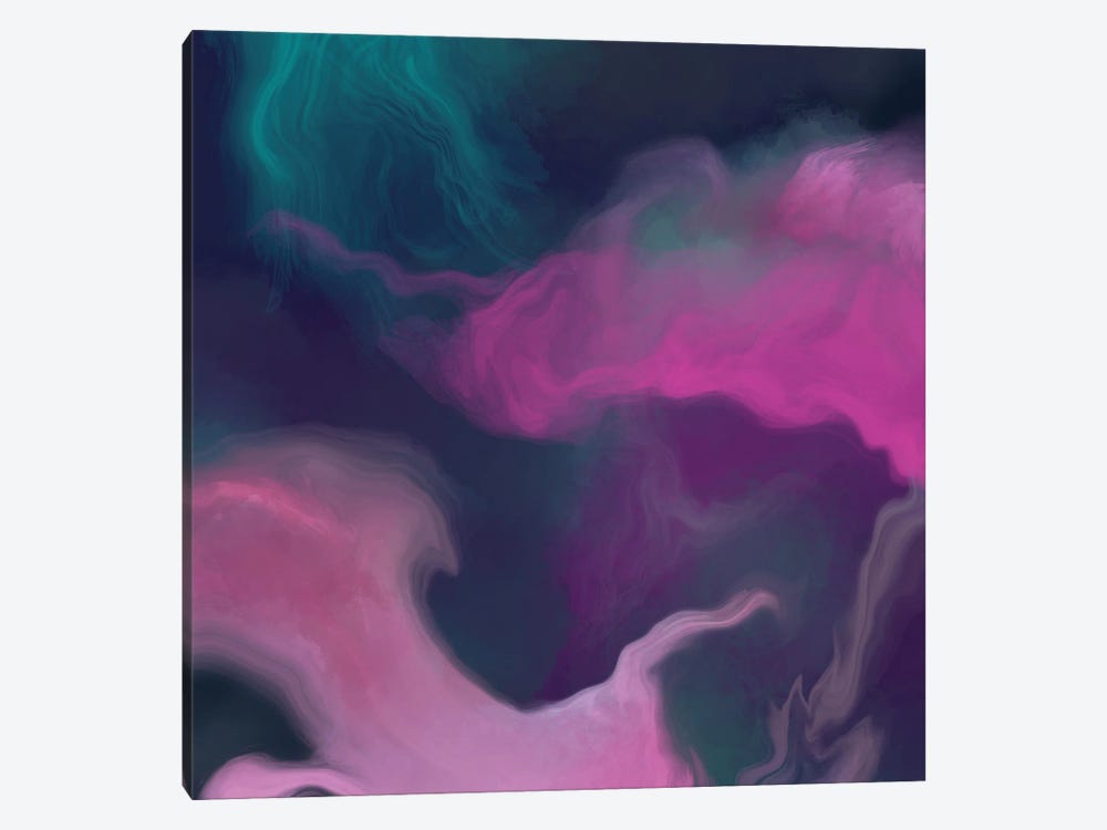 Pink Nebula by Juliana Loomer 1-piece Canvas Print