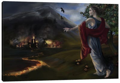 Witch's Revenge Canvas Art Print - Witch Art