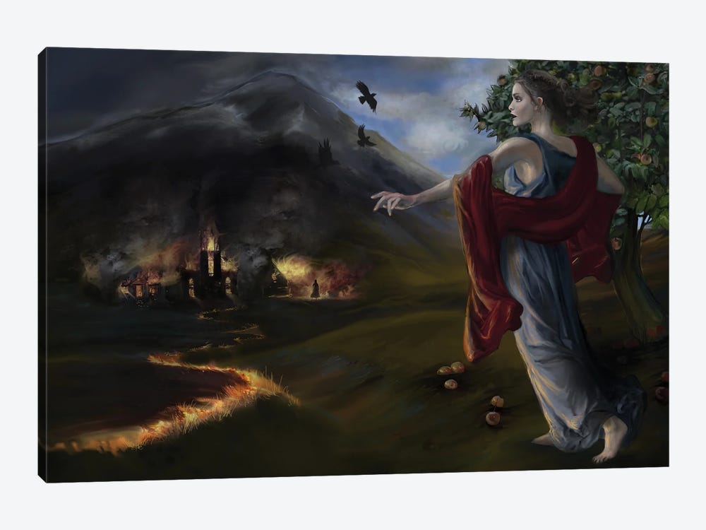 Witch's Revenge by Juliana Loomer 1-piece Art Print