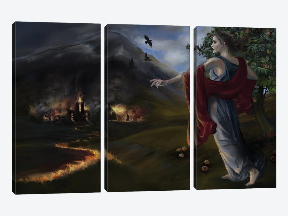 Witch's Revenge by Juliana Loomer 3-piece Art Print