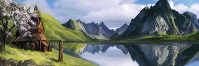 Haukeli Spring by Juliana Loomer framed canvas print