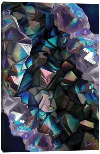 Dark Crystal Canvas Art Print - Jewel Tones