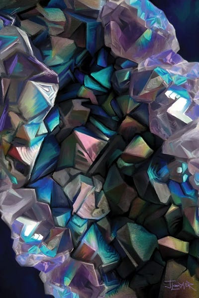 Jewel Tone Abstracts: Dark Crystal by Juliana Loomer