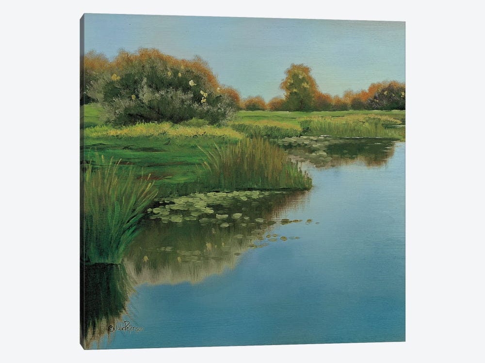 Yellow Sky & Reflection by Julie Peterson 1-piece Canvas Print