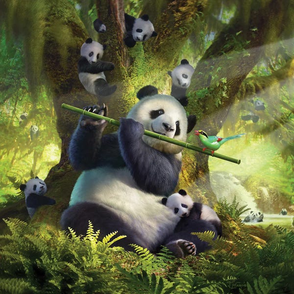 Pandas: Panda Bear by Jerry Lofaro