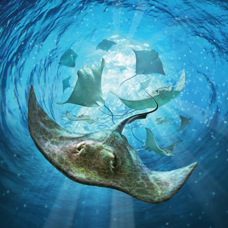 Stingrays by Jerry Lofaro wall art