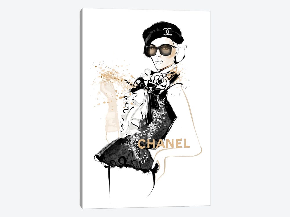 Iconic Chanel by Janka Letková 1-piece Canvas Print