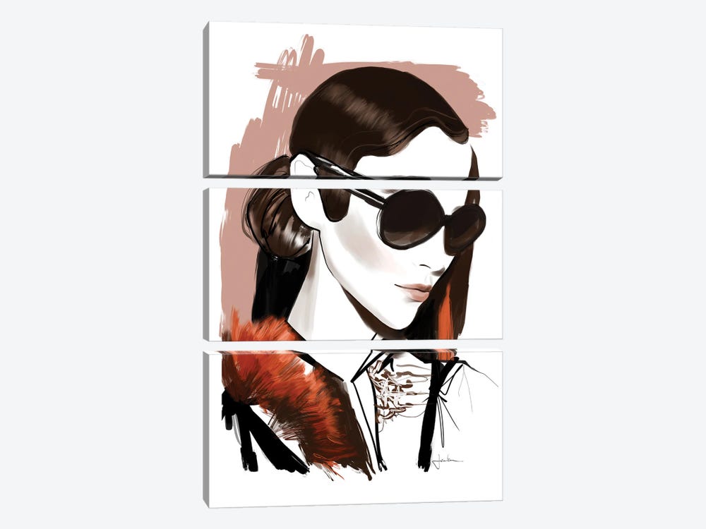 Sunglasses Season by Janka Letková 3-piece Art Print