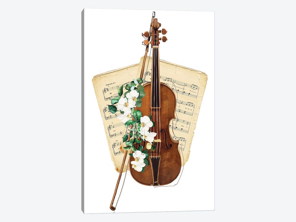 Violin by Janka Letková 1-piece Canvas Print