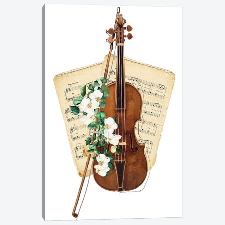 Violin Canvas Print #JLT47} by Janka Letková Canvas Print