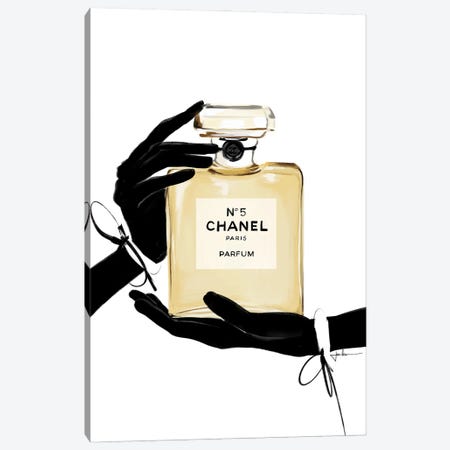 Chanel N°5 Canvas Print #JLT48} by Janka Letková Canvas Artwork