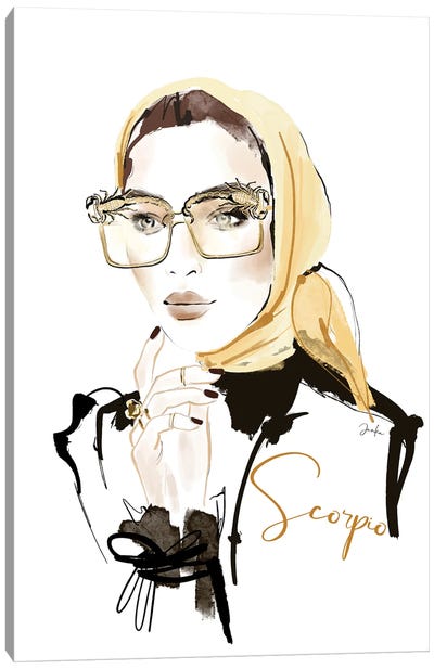 Scorpio Canvas Art Print - Janka Letková