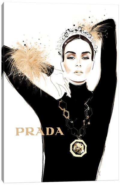 Iconic Prada Canvas Art Print - Beauty Art