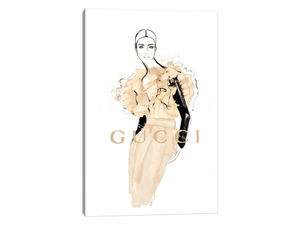 Iconic Gucci Canvas Art Print by Janka Letková