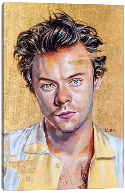 Harry Styles Canvas Art Print - Pop Music Art