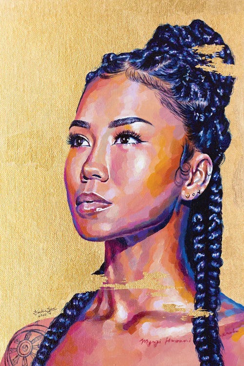 Jhené Aiko by Jackie Liu wall art