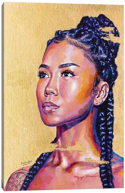 Jhené Aiko Canvas Art Print - Art by Asian Artists