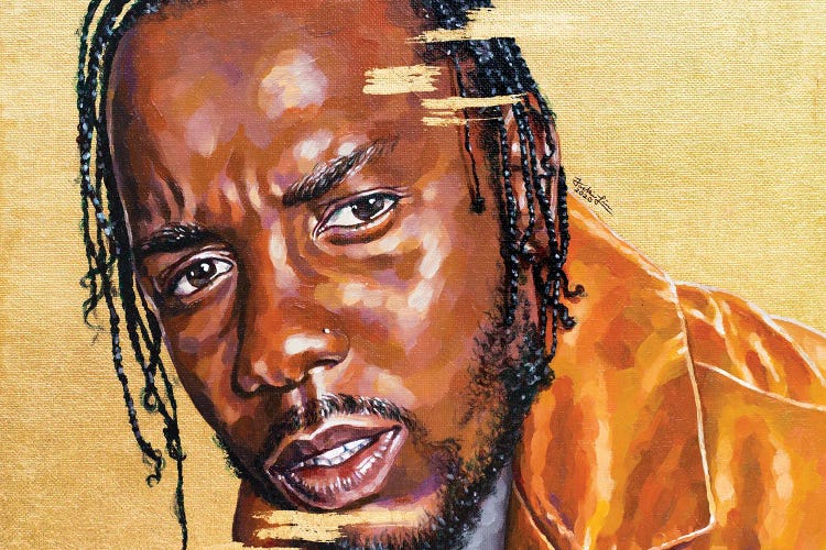 Full Canvas: Left - Kendrick Lamar Portrait Original Canvas Painting
